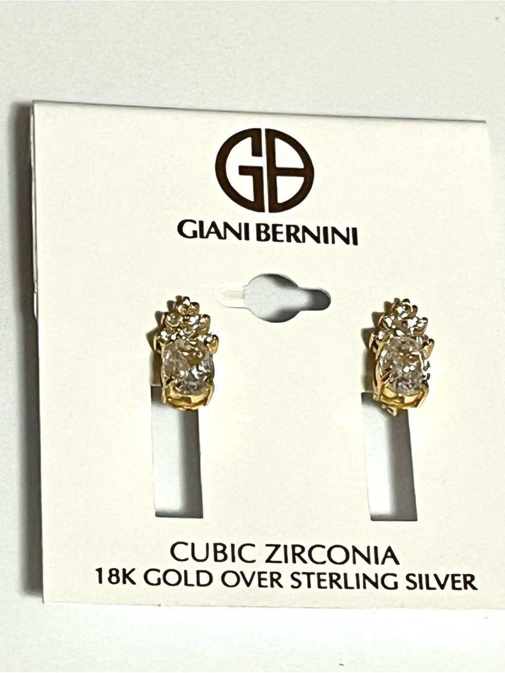 Giani Bernini Gold Cubic Zirconia Cluster Earrings
